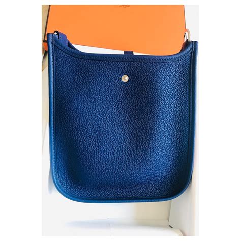 hermes tasche evelyn blau|Hermes evelyne 101 price.